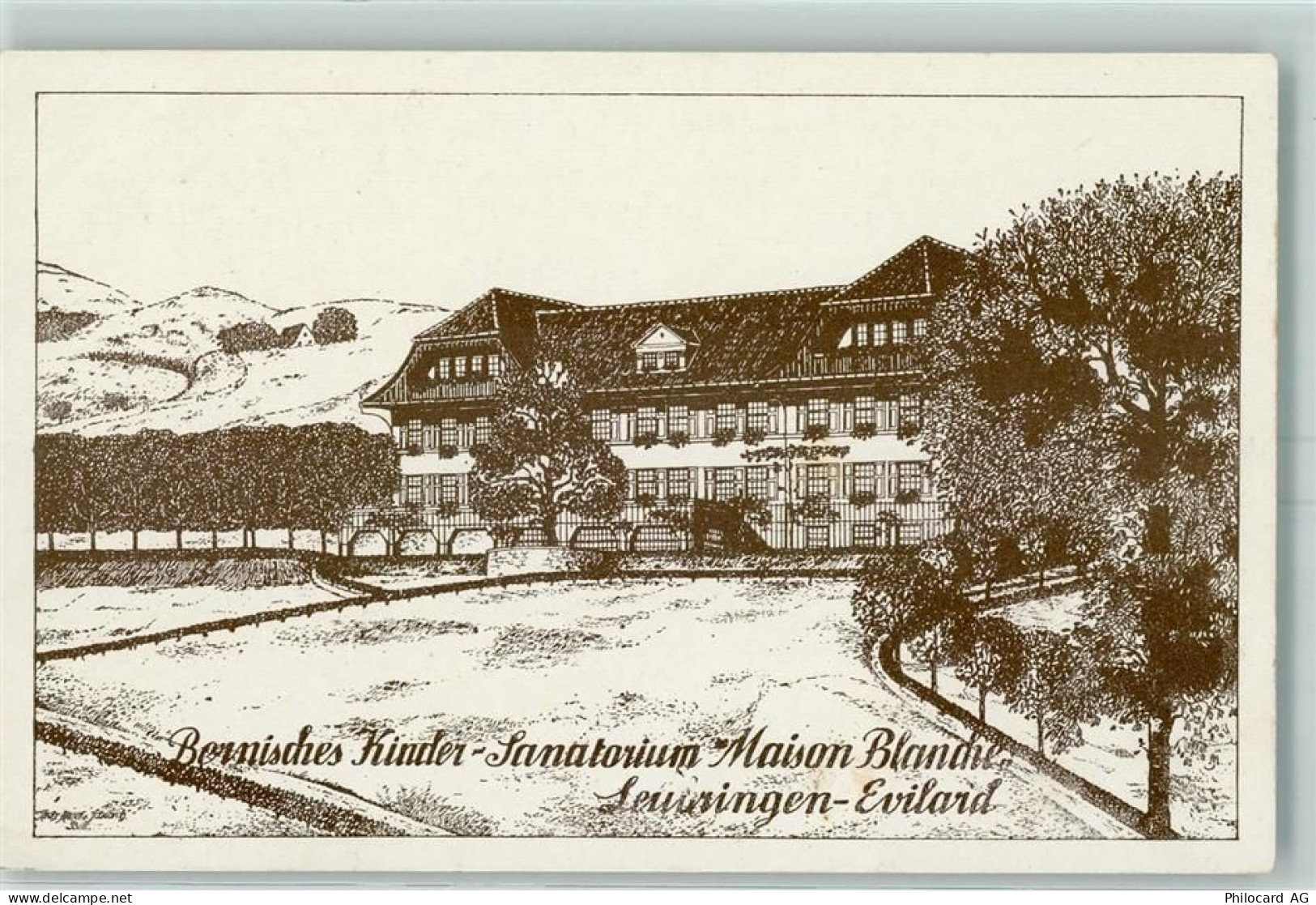 2533 Leubringen Evilard Künstlerkarte Bernisches Kinder-Sanatorium Maiso... - 13174920