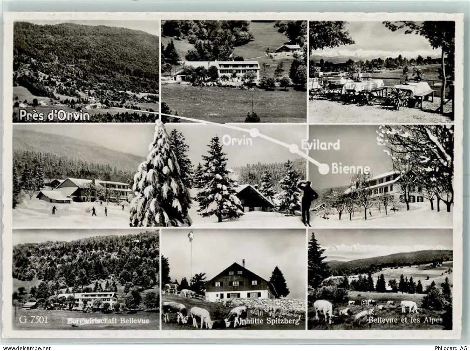 2534 Orvin - Bergwirtschaft a.d. Jillfingermatten Original vorhanden - 10395484