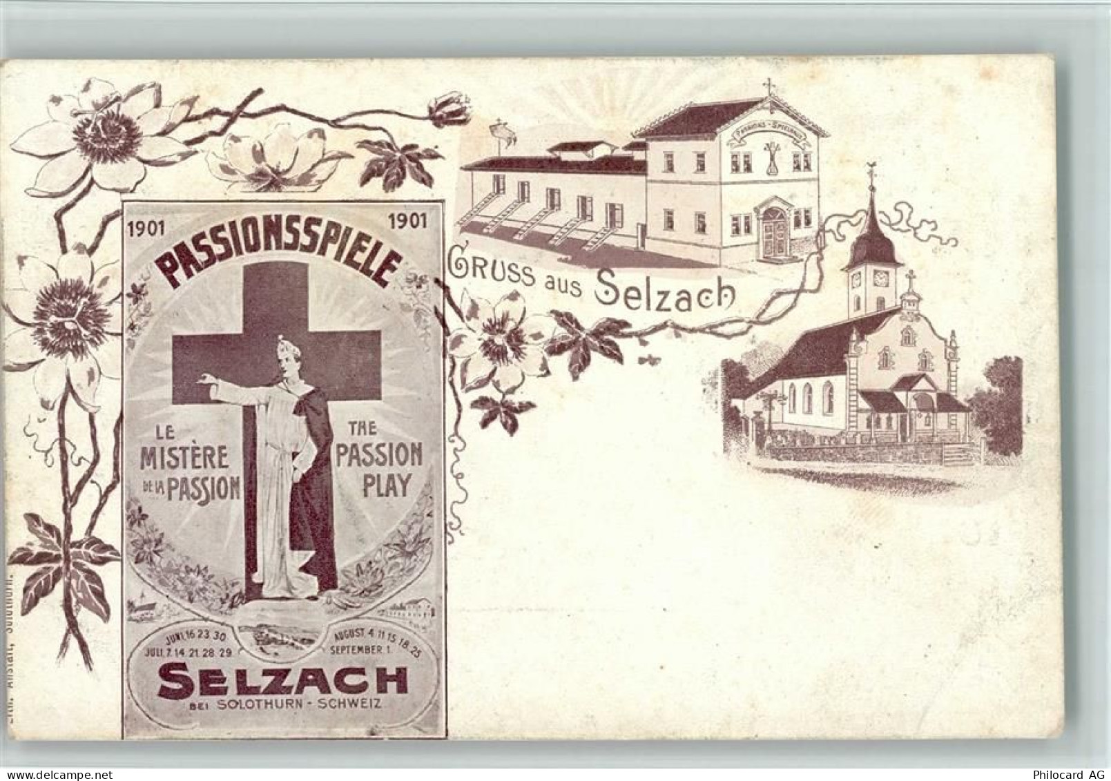 2545 Selzach 1899 - Passionsspiele 1901 AK Ereignis 9 - 13213420