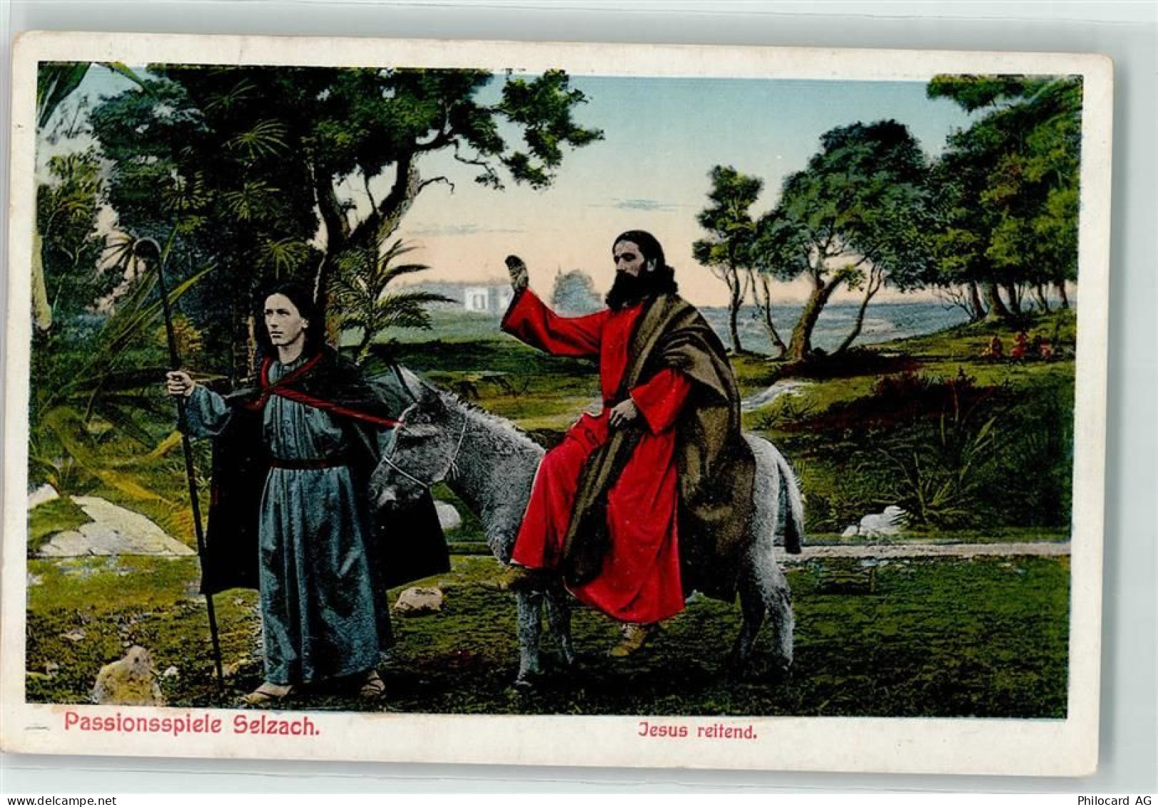 2545 Selzach 1903 - Pssionsspiele Jesus auf Maultier reitend - 10611637
