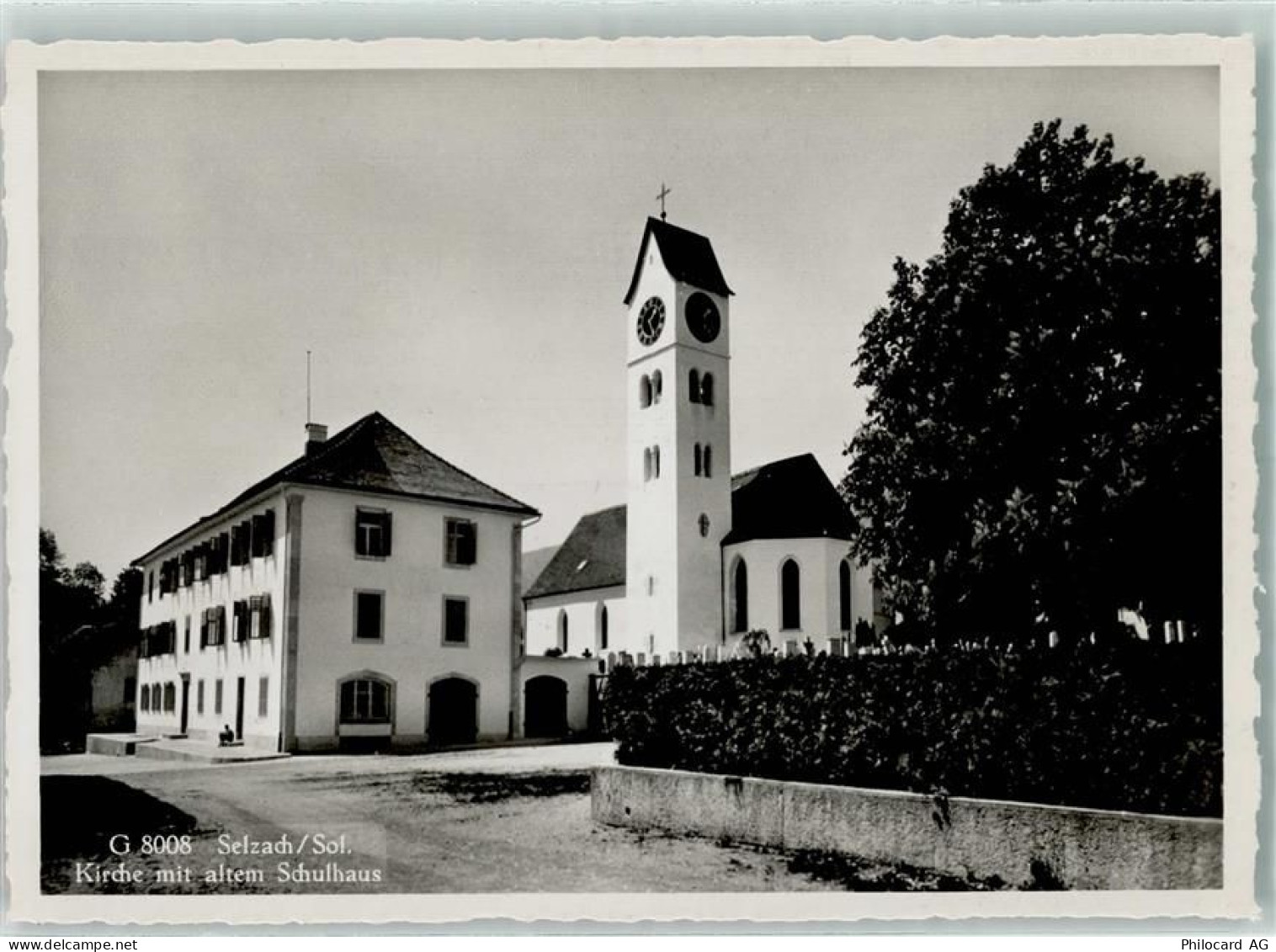 2545 Selzach - Kirche mit altem Schulhaus - 13145619