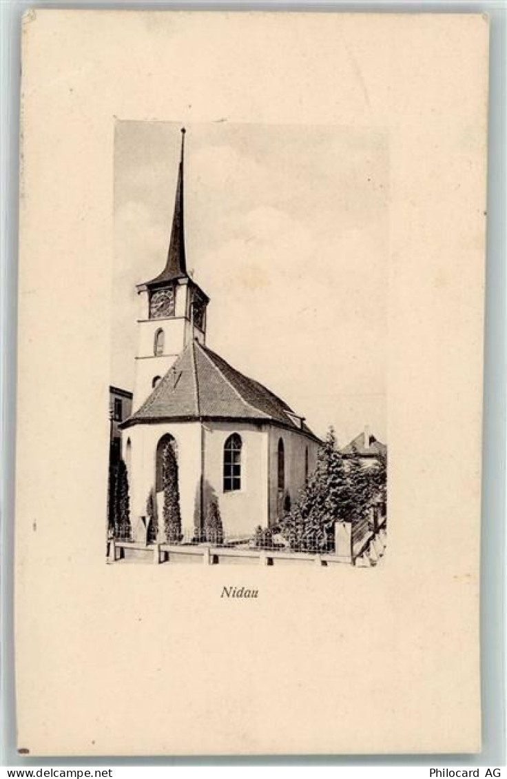 2560 Nidau 1912 Gebrauchsspuren Kirche - 10499891