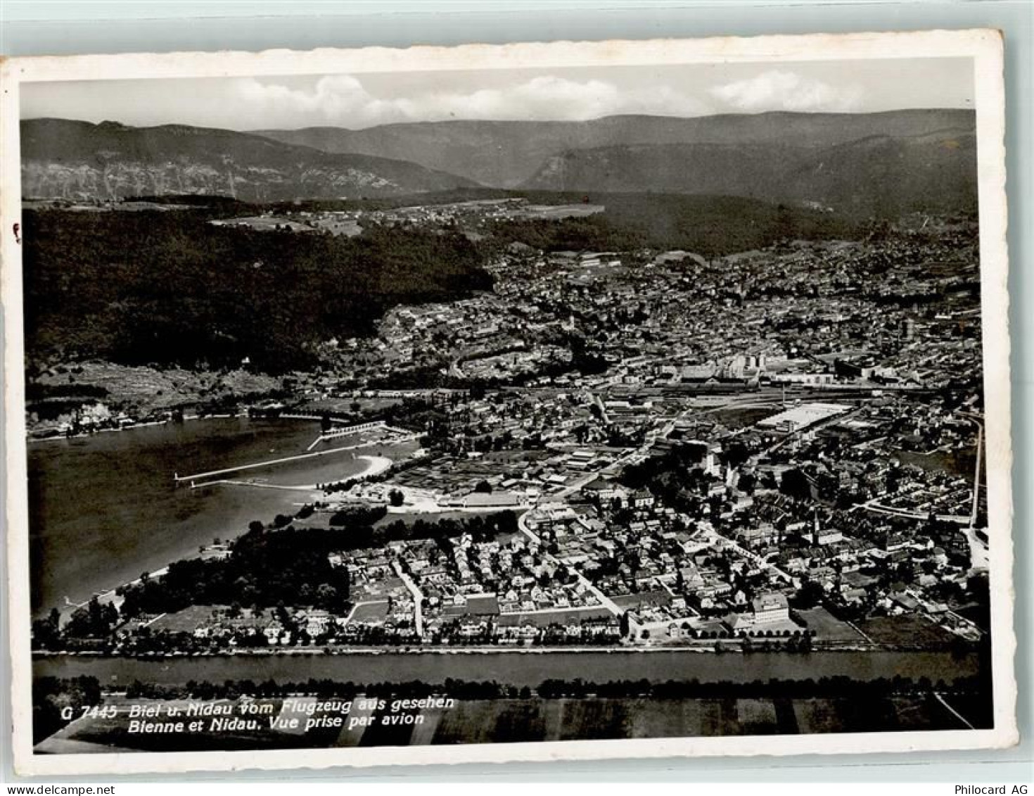 2560 Nidau - Fliegeraufnahme Biel und Nidau - 13133669