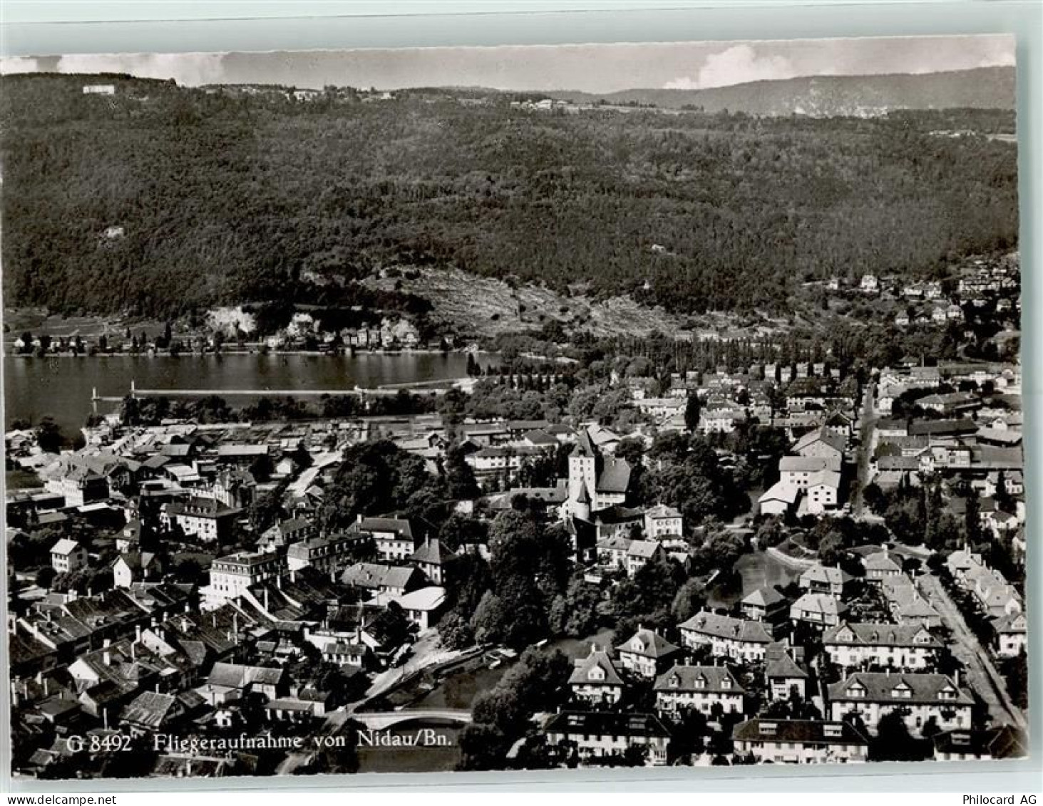 2560 Nidau Gebrauchsspuren Fliegeraufnahme - 13132652
