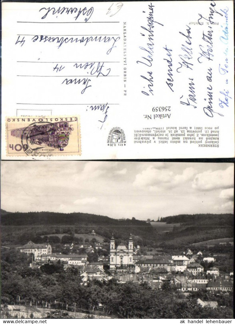256359,Sternberk Sternberg Teilansicht Kirche
