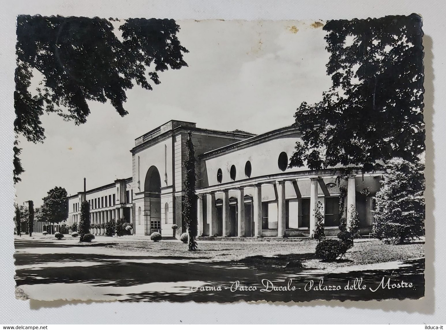 25642 Cartolina - Parma - Parco Ducale e Palazzo delle Mostre - VG 1954