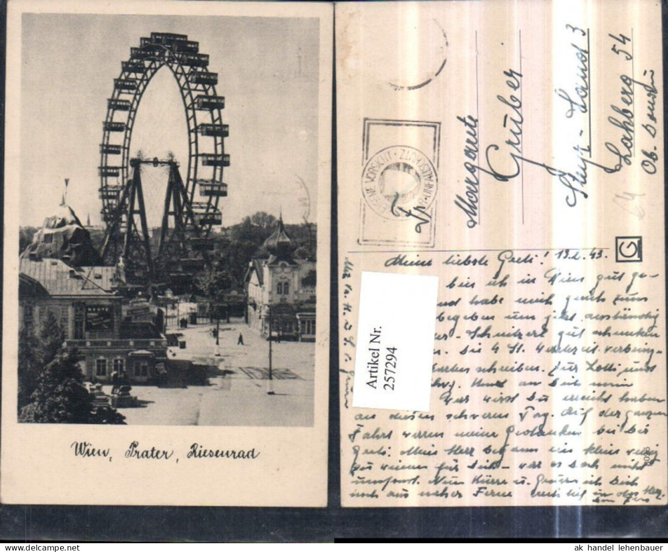 257294,Wien Leopoldstadt Prater Riesenrad