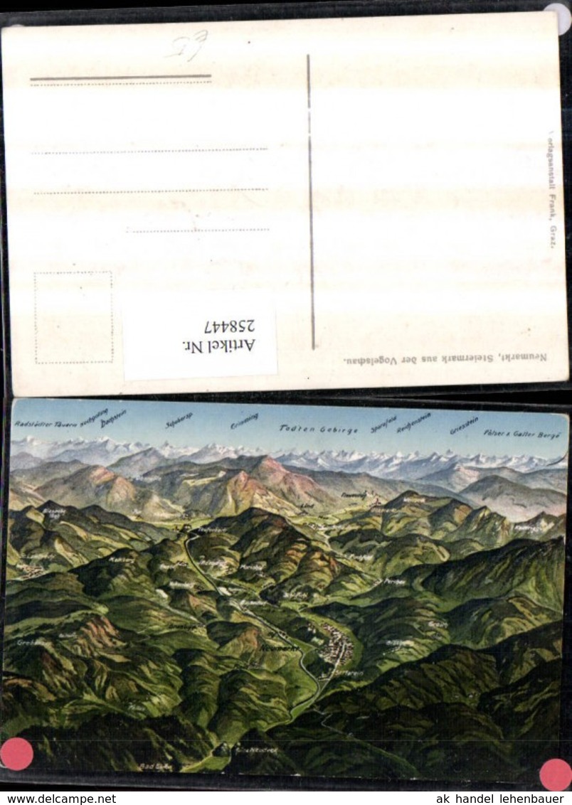 258447,Neumarkt Totale aus d. Vogelschau St. Lambrecht Lind Frauendorf Totes Gebirge