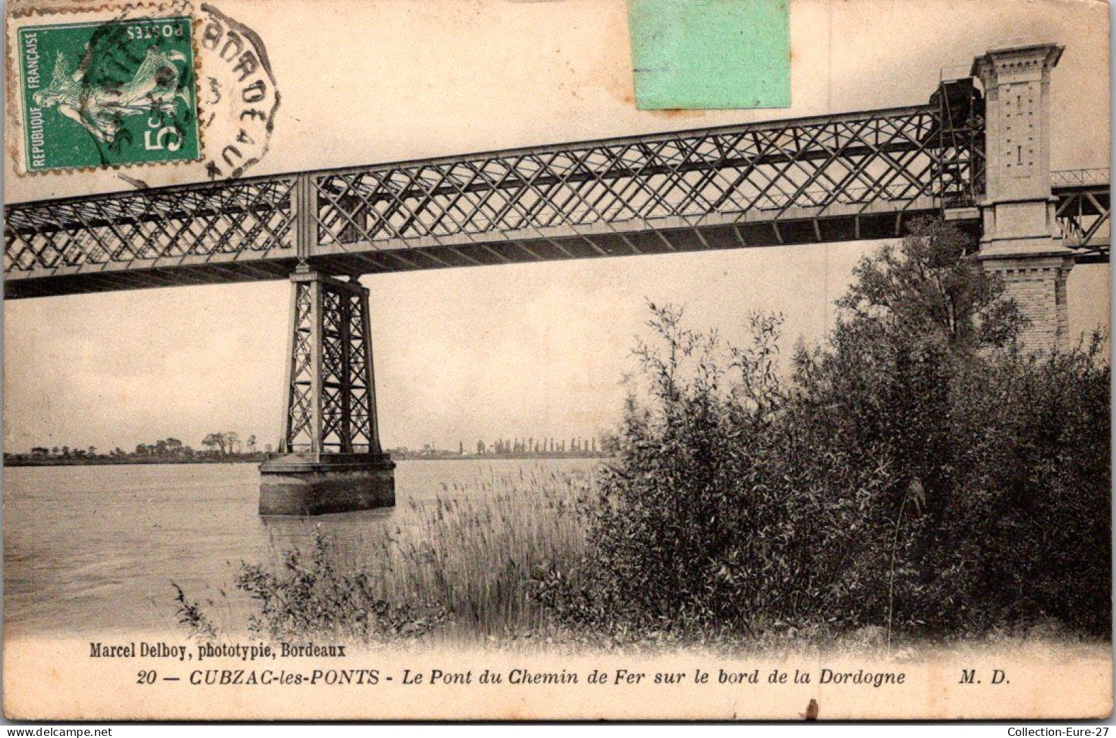 (26/05/26) 33-CPA CUBZAC LES PONTS