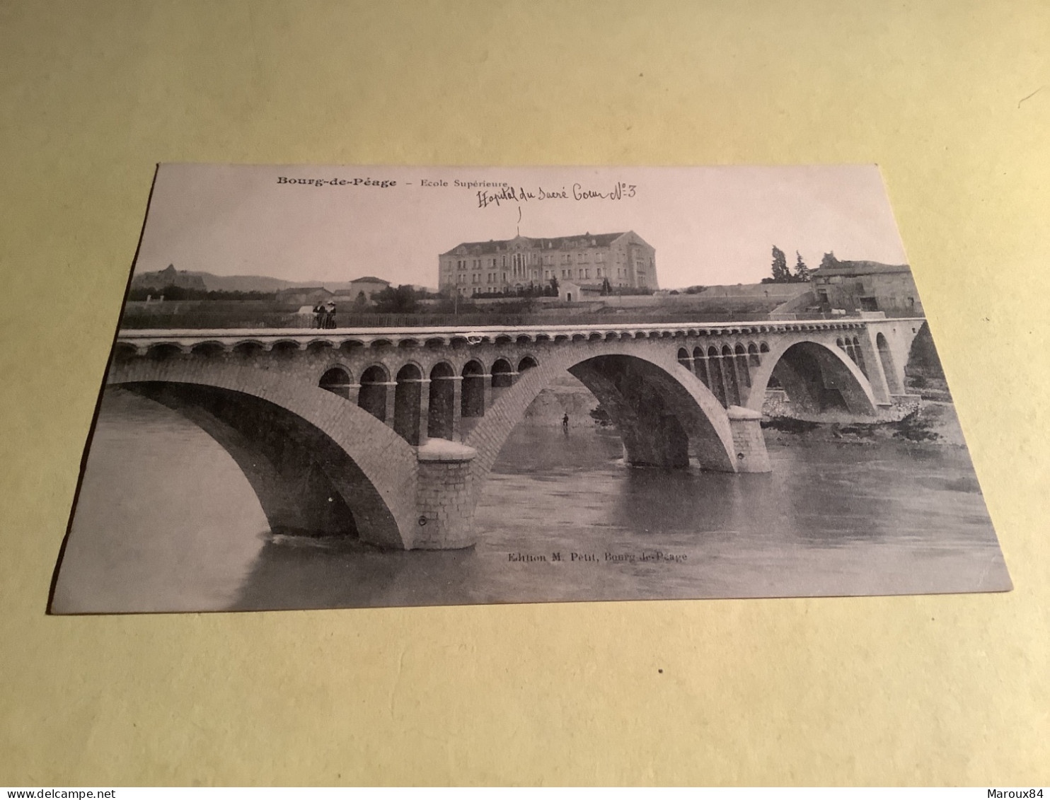 26/ bourg de peage école supérieur  cachet militaire hôpital temporaire no 12 bourg de peage