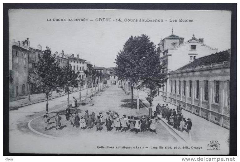 26 Crest CREST 14. Cours Joubernon - Les Ecoles exterieur ecole ecolier cours jouberno D26D K26108K C26108C RH007406