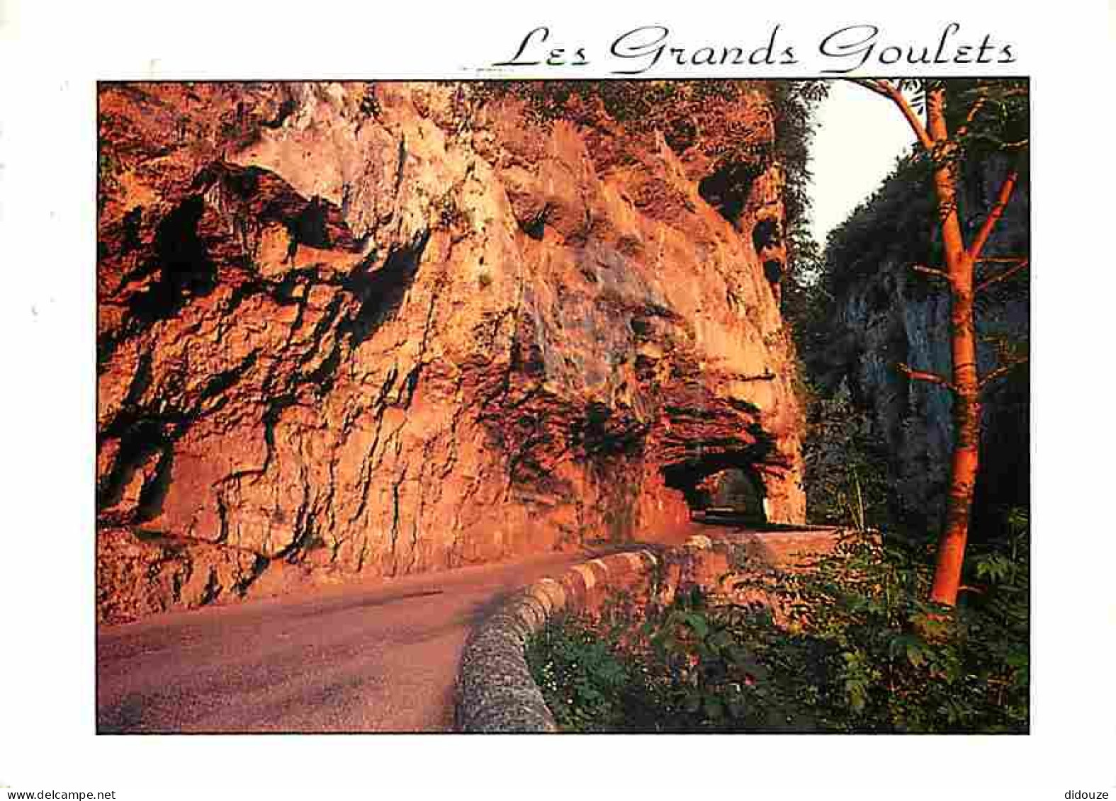 26 - Drome - Vercors - La Route des Grands Goulets au soleil couchant - Flamme Postale de La Chapelle en Vercors - CPM -