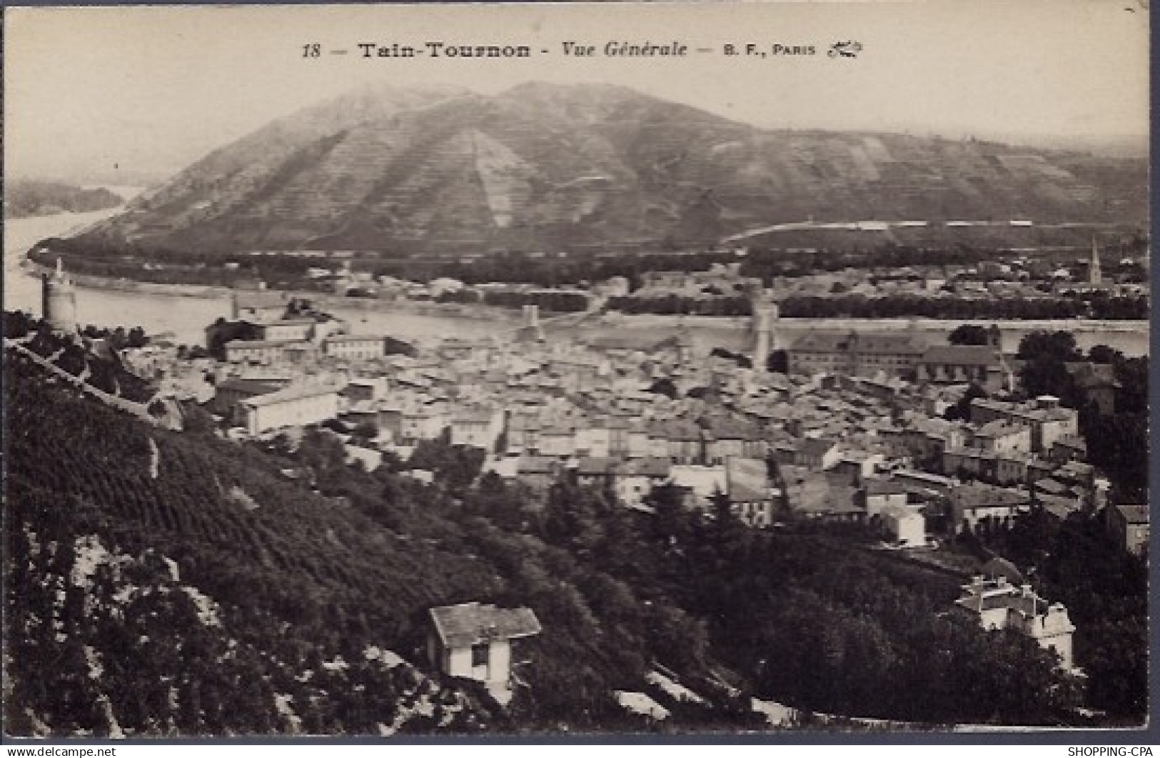 26 - Tain-Tournon - Vue générale - Voyagé - Dos divisé...