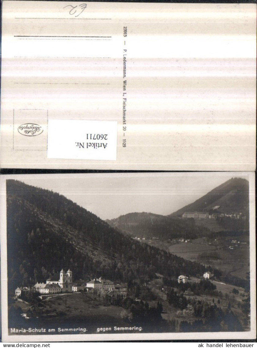 260711,Maria-Schutz am Semmering Totale Kirche geg. Semmering