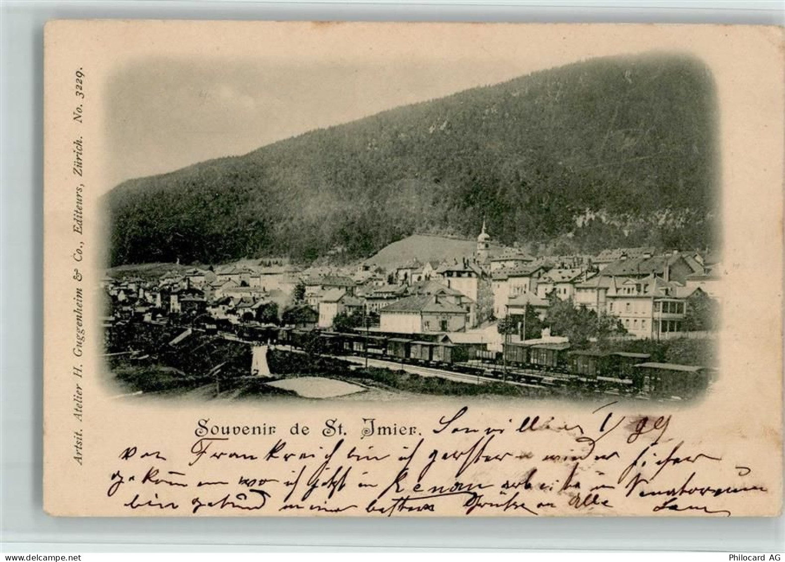 2610 St-Imier Saint-Imier - 1899 Güterzug Bahnhof - 13116511