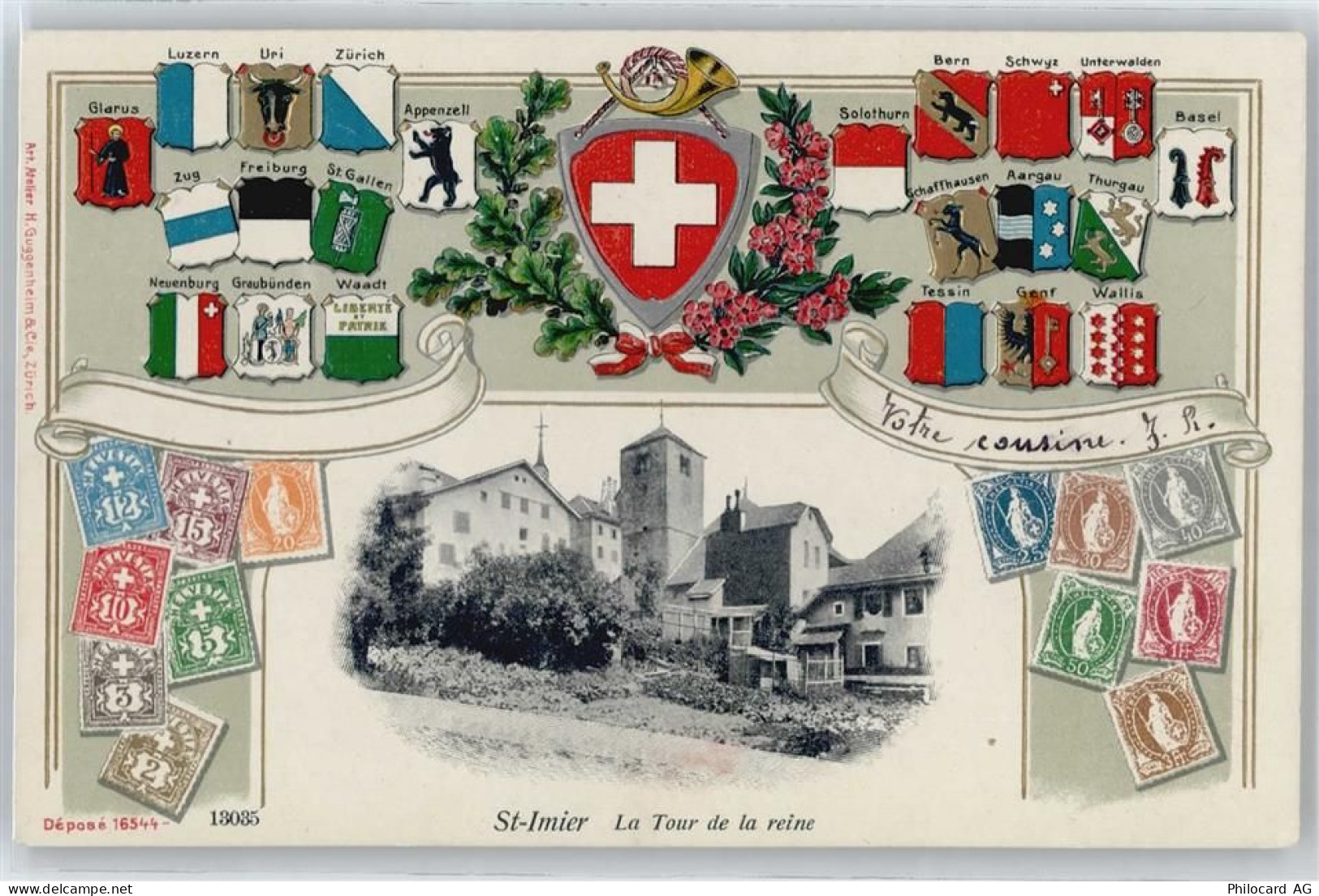 2610 St-Imier Saint-Imier - Wappen , Prägedruck - 50556545