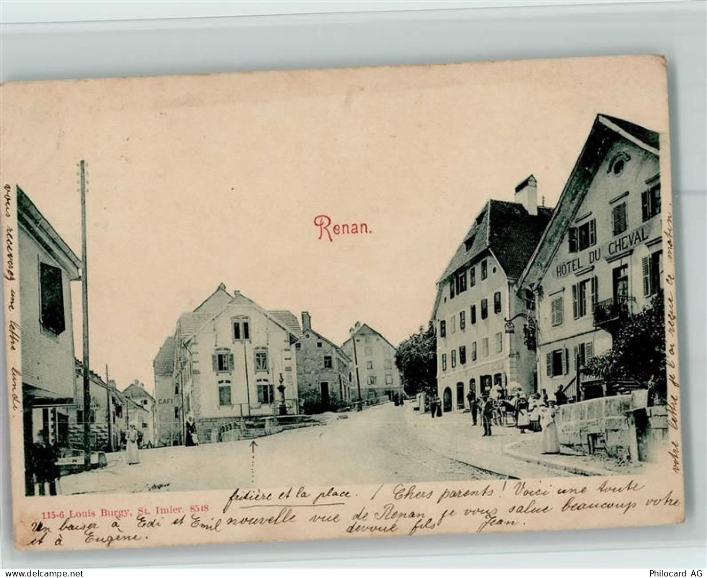 2616 Renan BE Convers - Hotel du Cheval - 13404503