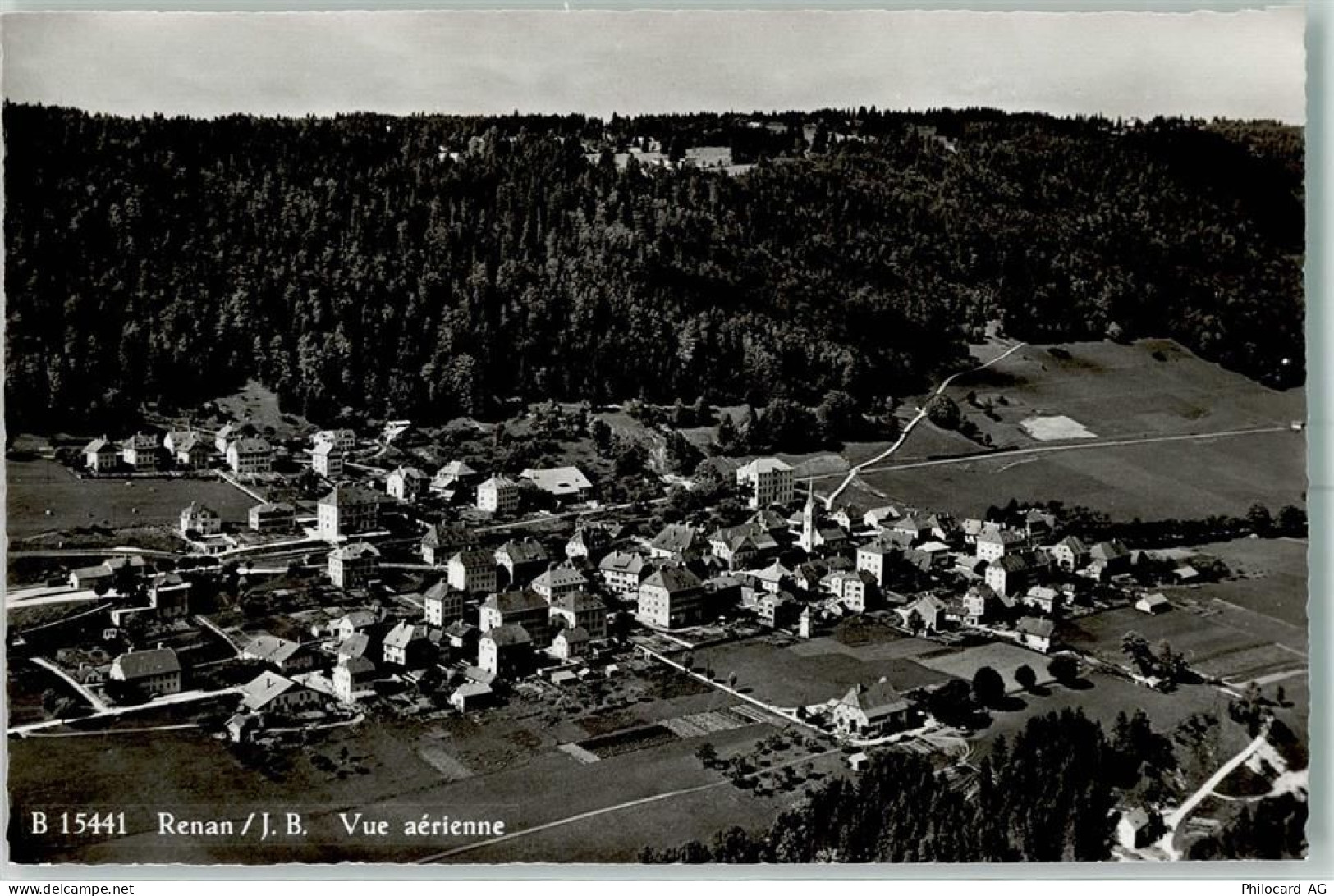 2616 Renan BE Karte beschädigt Fliegeraufnahme - 13150428