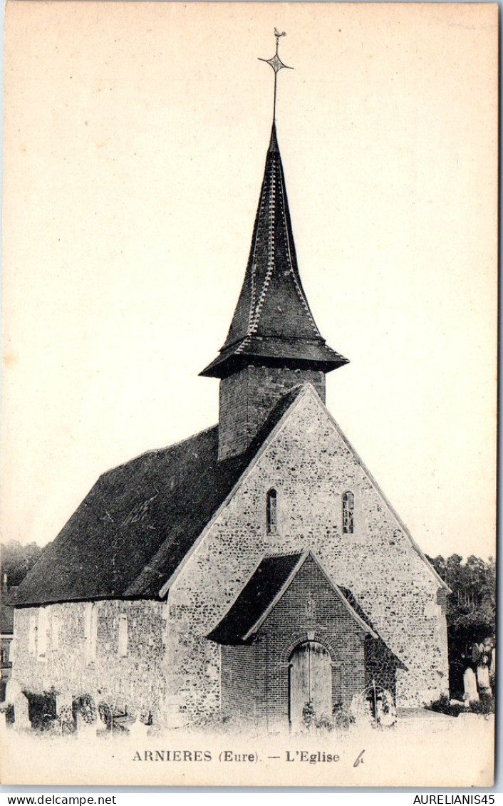 27 ARNIERES - vue de l'eglise