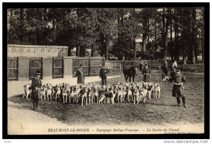 27 Beaumont-le-Roger chasse a courre chenil D27D K27051K C27051C RH093888