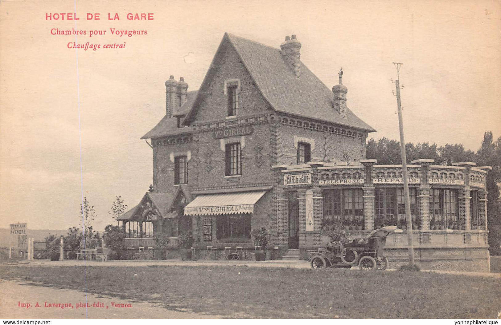 27 - EURE - SAINT-PIERRE-DU-VAUVRAY - 10560 - Hôtel de la Gare- Café veuve E.Girga
