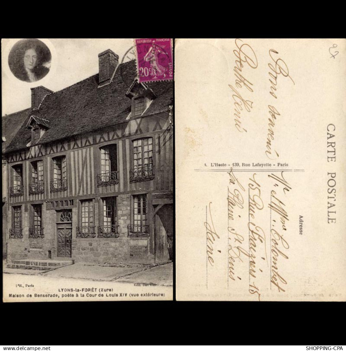 27 - Lyons la Foret - Maison de Benserade poete à la cour de Louis XIV