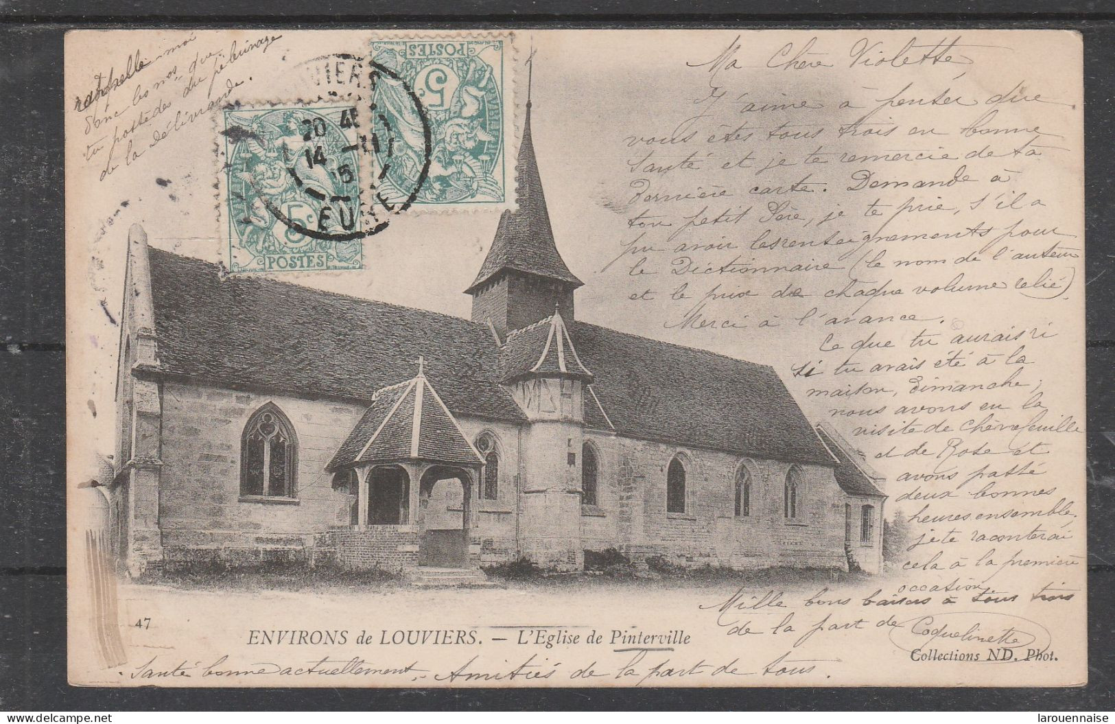 27 - PINTERVILLE - L' Eglise de Pinterville