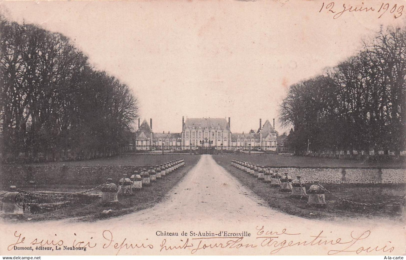 27 SAINT AUBIN D ECROSVILLE CHATEAU DE SAINT AUBIN D ECROSVILLE
