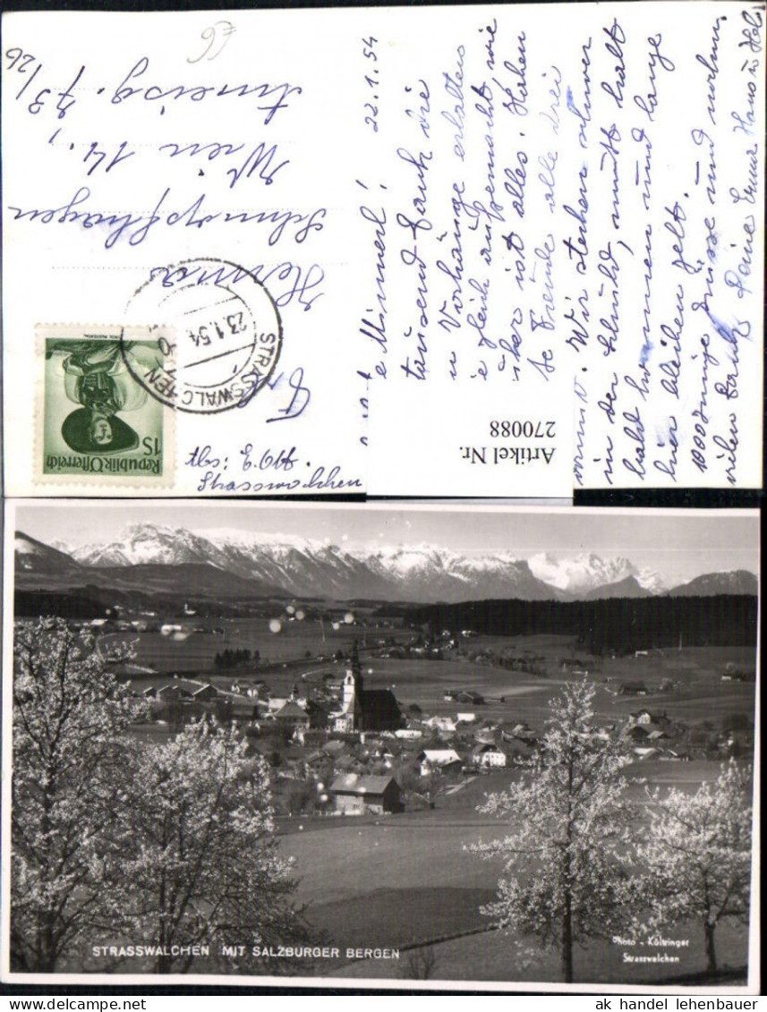 270088,Straßwalchen Totale m. Salzburger Bergen Bergkulisse