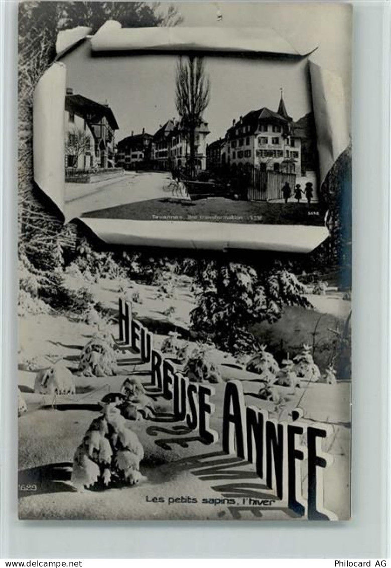 2710 Tavannes 1925 Foto AK Durchbrochene Papierwand - Heureuse Annee , N... - 13213518