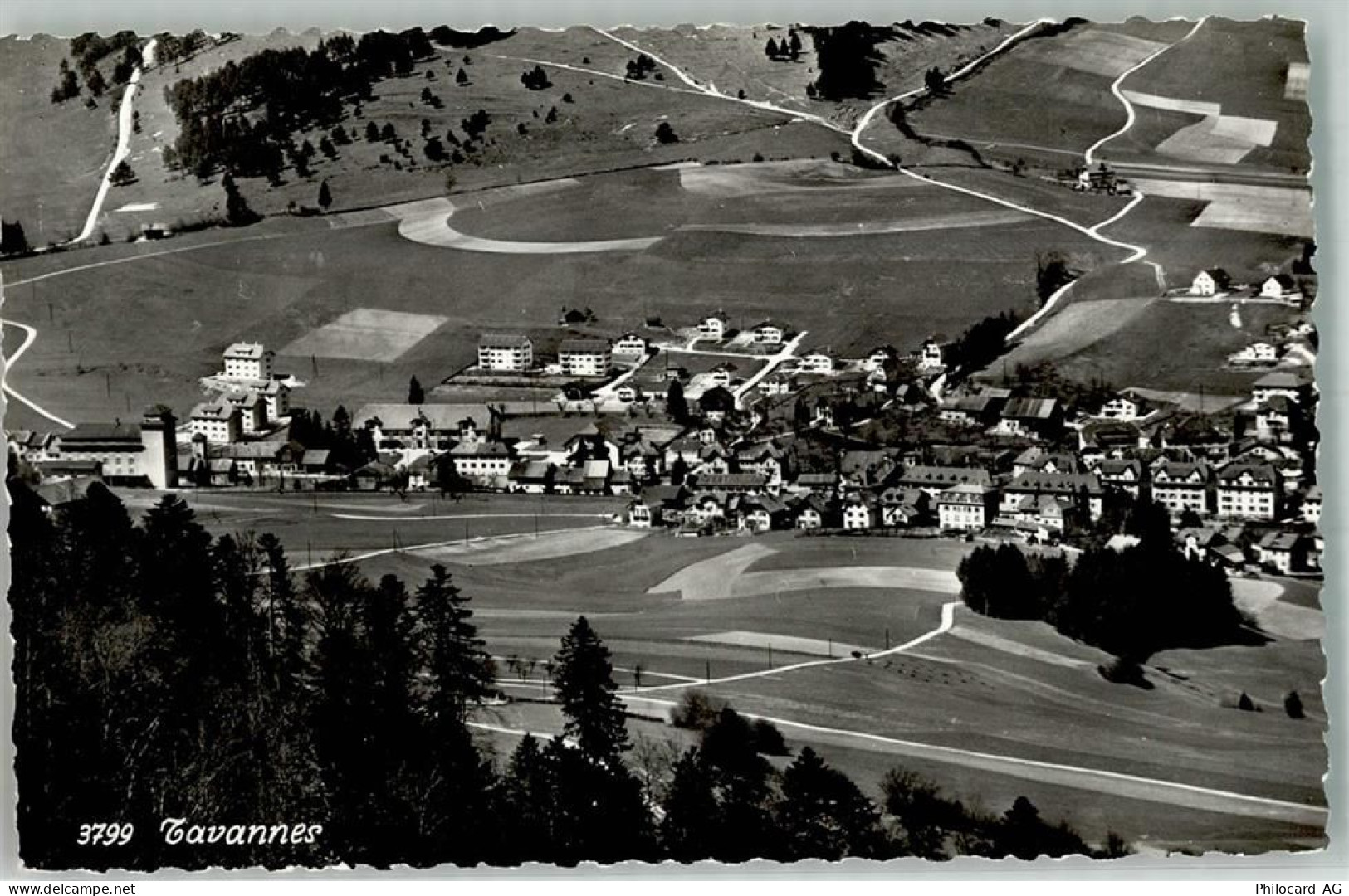2710 Tavannes Foto AK Fliegeraufnahme - 38021946