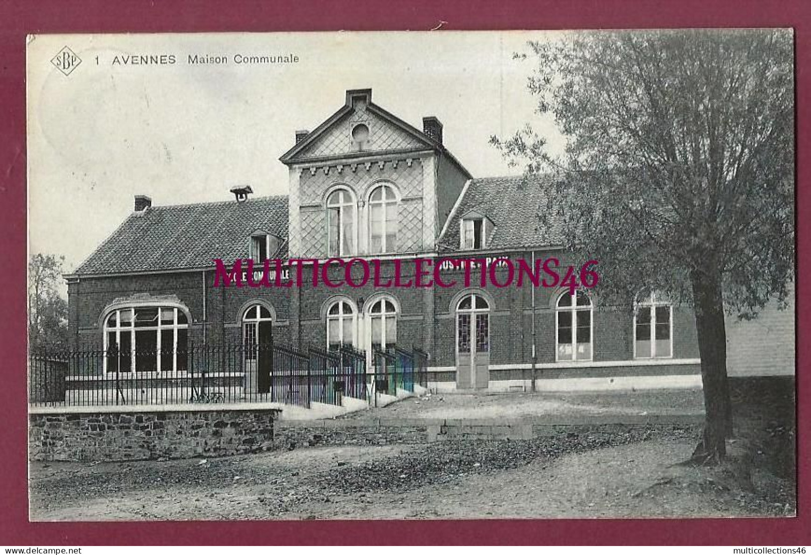 271125B BELGIQUE BELGIUM BRAIVES - AVENNES Maison communale - SBP 1 Justice de Paix