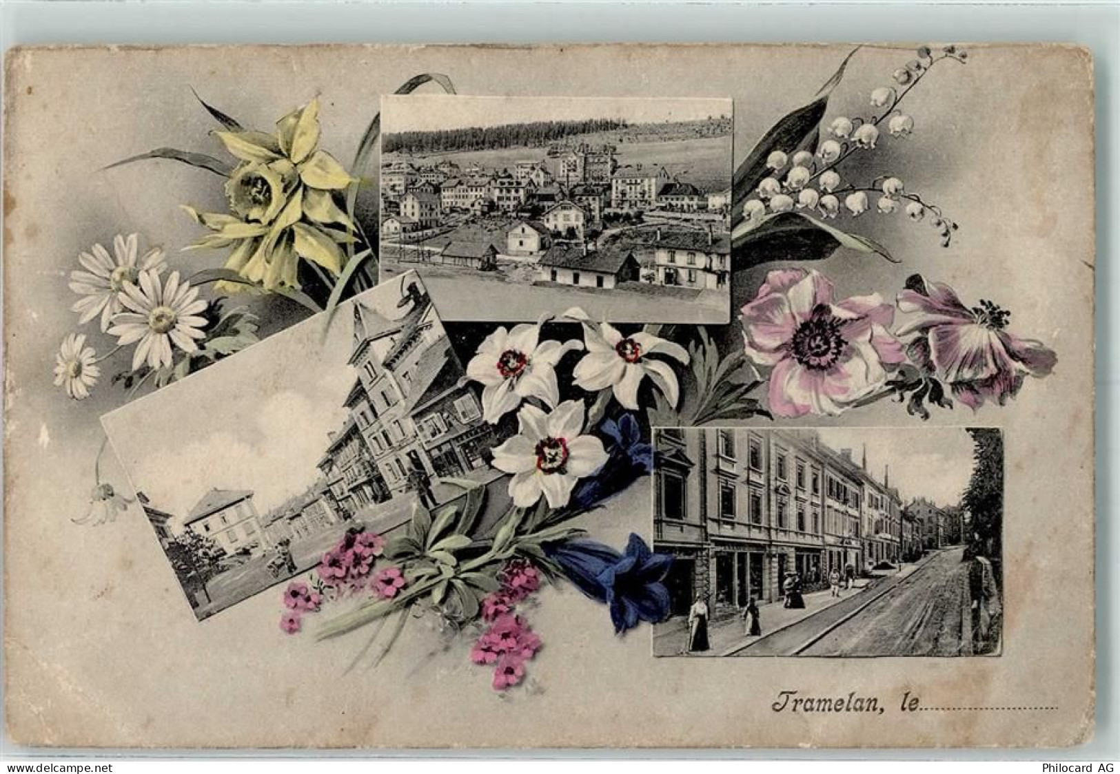 2720 Tramelan 1908 Gebrauchsspuren Enziane Edelweiss - 10301862