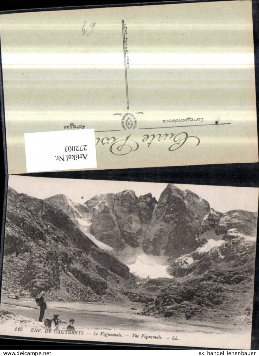 272003,Frankreich Aragnouet Env. De Cauterets Bergkulisse