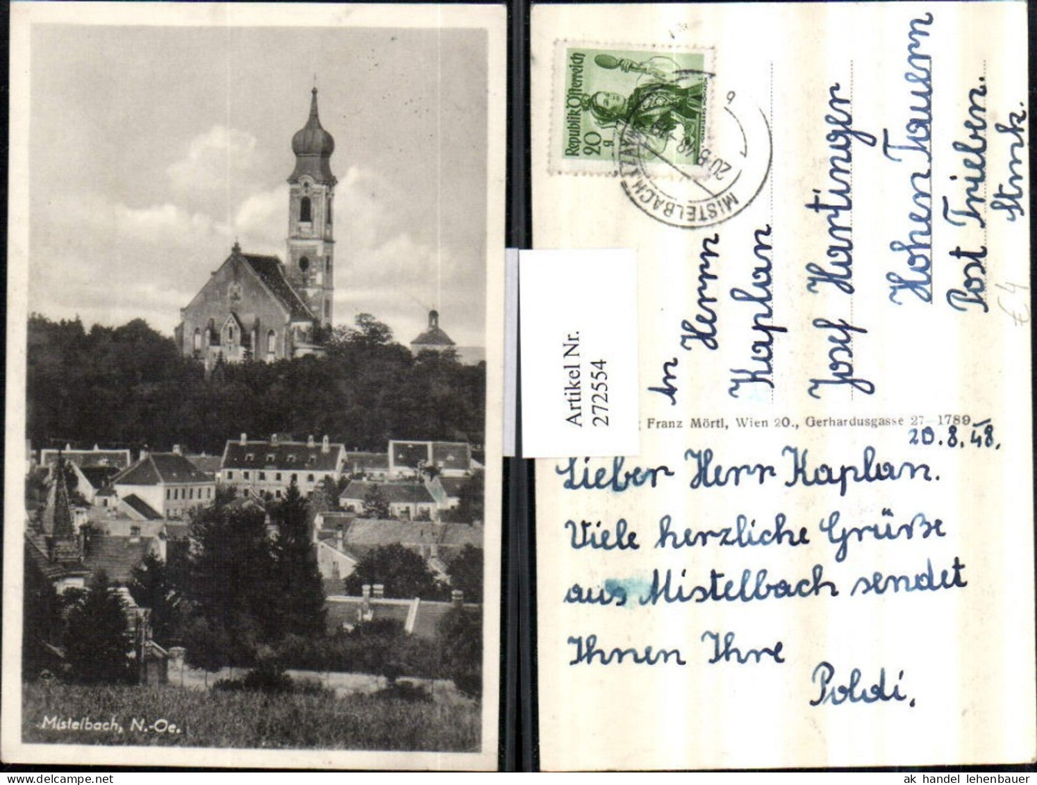 272554,Mistelbach Teilansicht Kirche