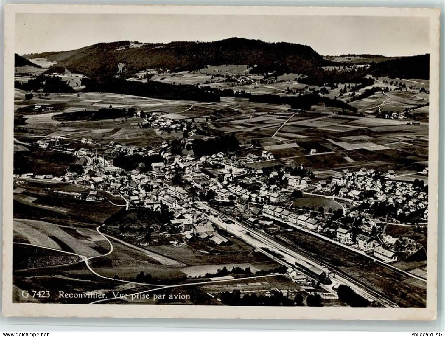 2732 Reconvilier - Vue prise par avion Flugaufnahme Feldpost - 11064529