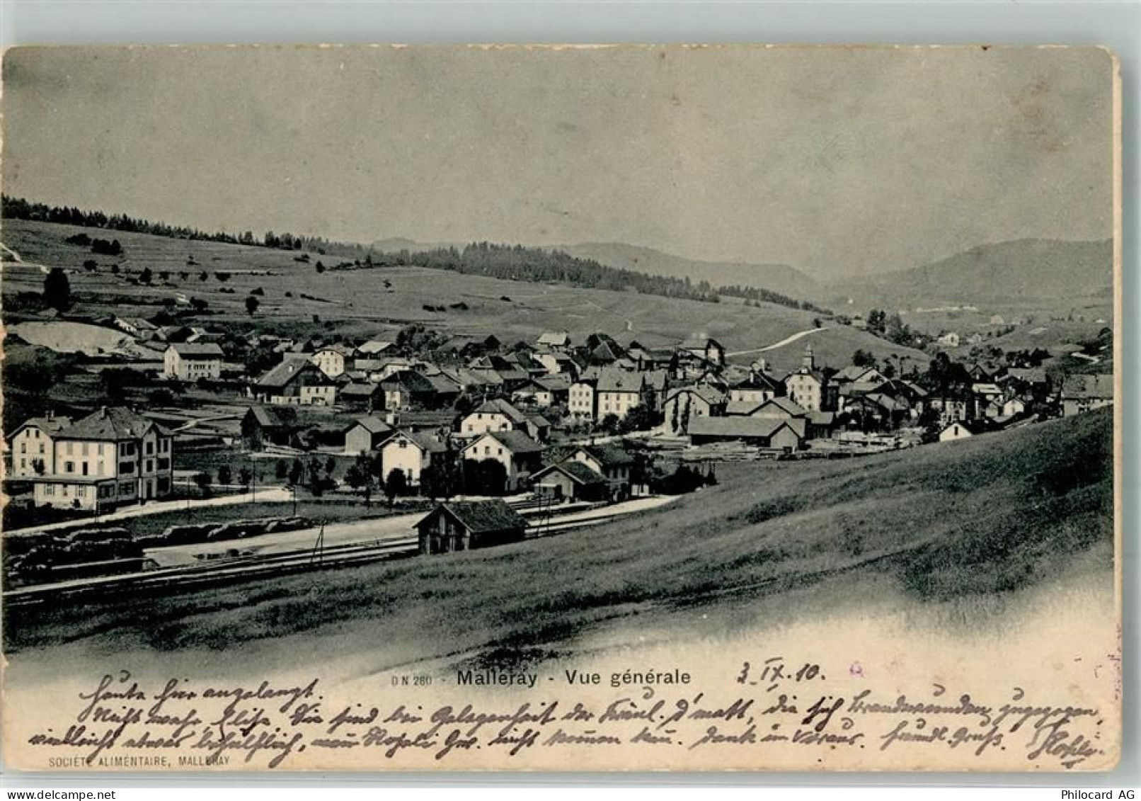 2735 Malleray Moron Malleray 1910 Foto AK Feldpost Kommando Feld-Artille... - 13301989