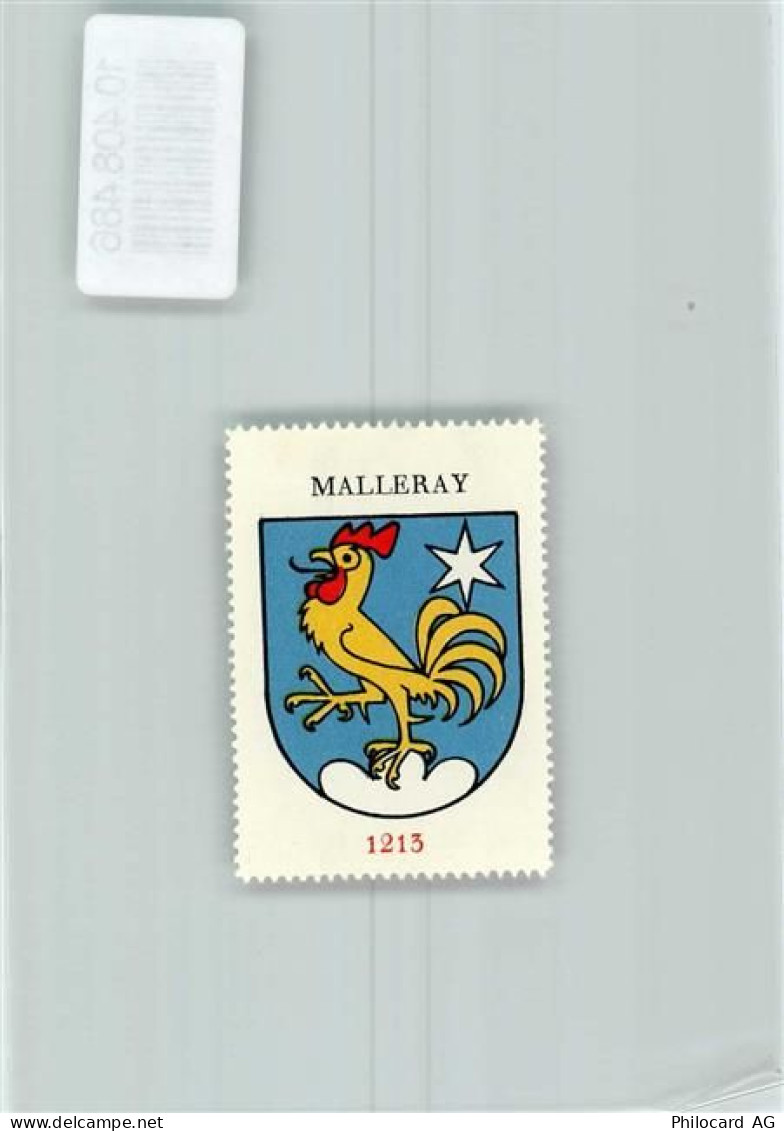 2735 Malleray Moron Malleray - Vignette Wappen Kaffee Hag ca 1920-1940 H... - 10408486