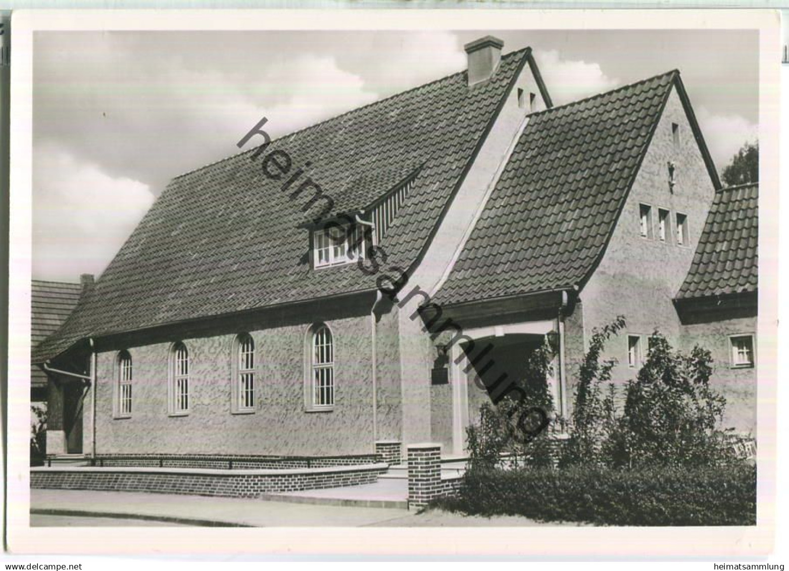 27356 Rotenburg (Wümme) - Neuapostolische Kirche Fuhrenstrasse - Foto-AK Grossformat ca. 1960