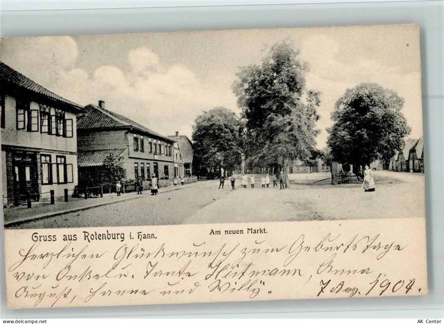 27356 W2720 Rotenburg Wümme 1904 - am neuen Markt Rotenburg - 13043120
