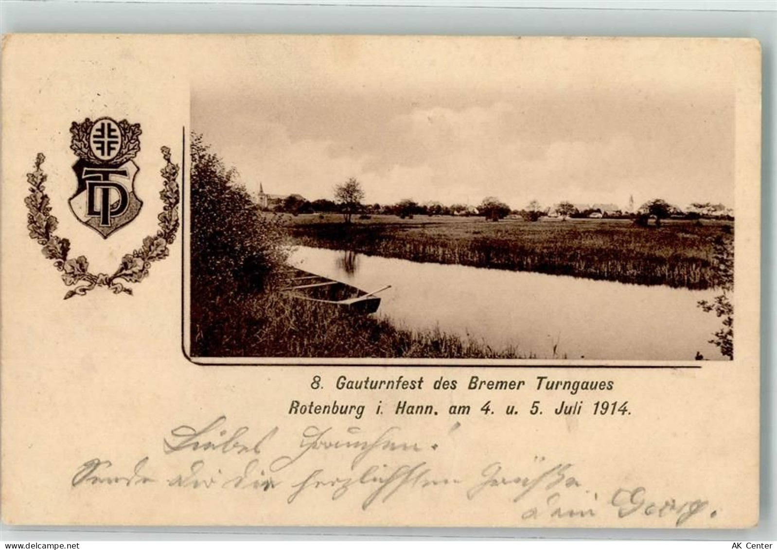 27356 W2720 Rotenburg Wümme 1914 - 8. Gauturnfest des Bremer Turngaus 19... - 13629872