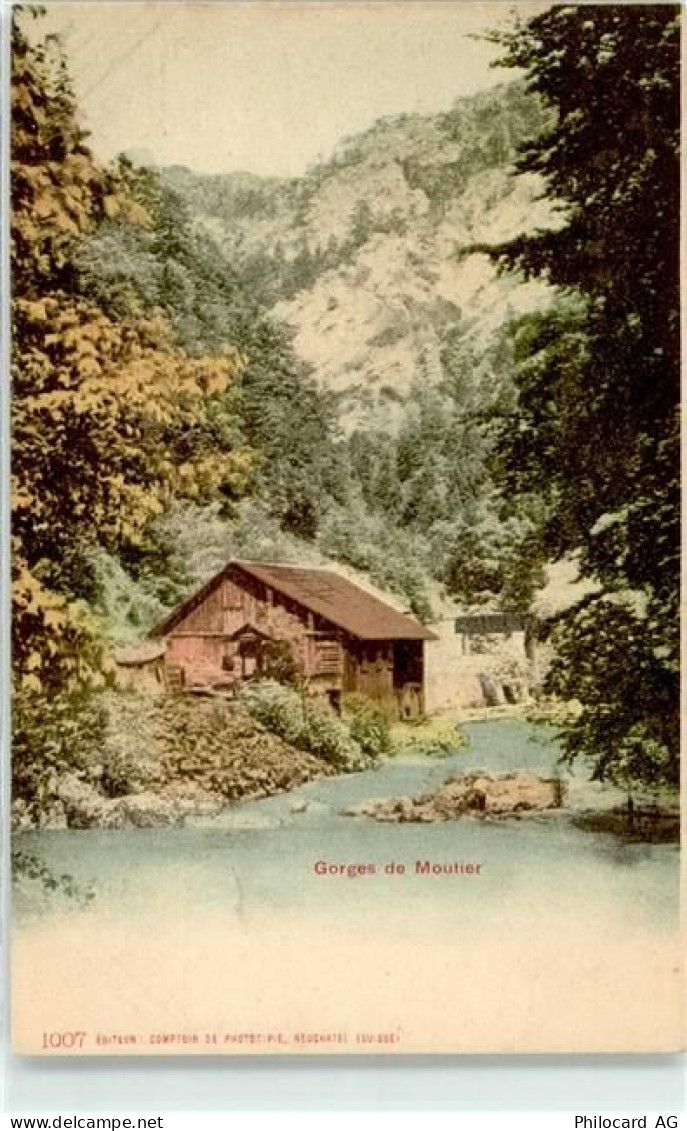 2740 Moutier Lithographie Gorges de Moutier - 51636014