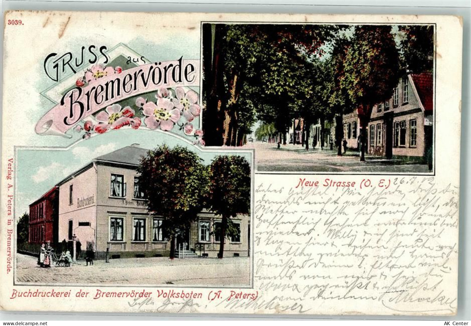 27432 W2740 Bremervörde 1902 - Neue Straße Buchdruckerei des Bremervörde... - 13629830