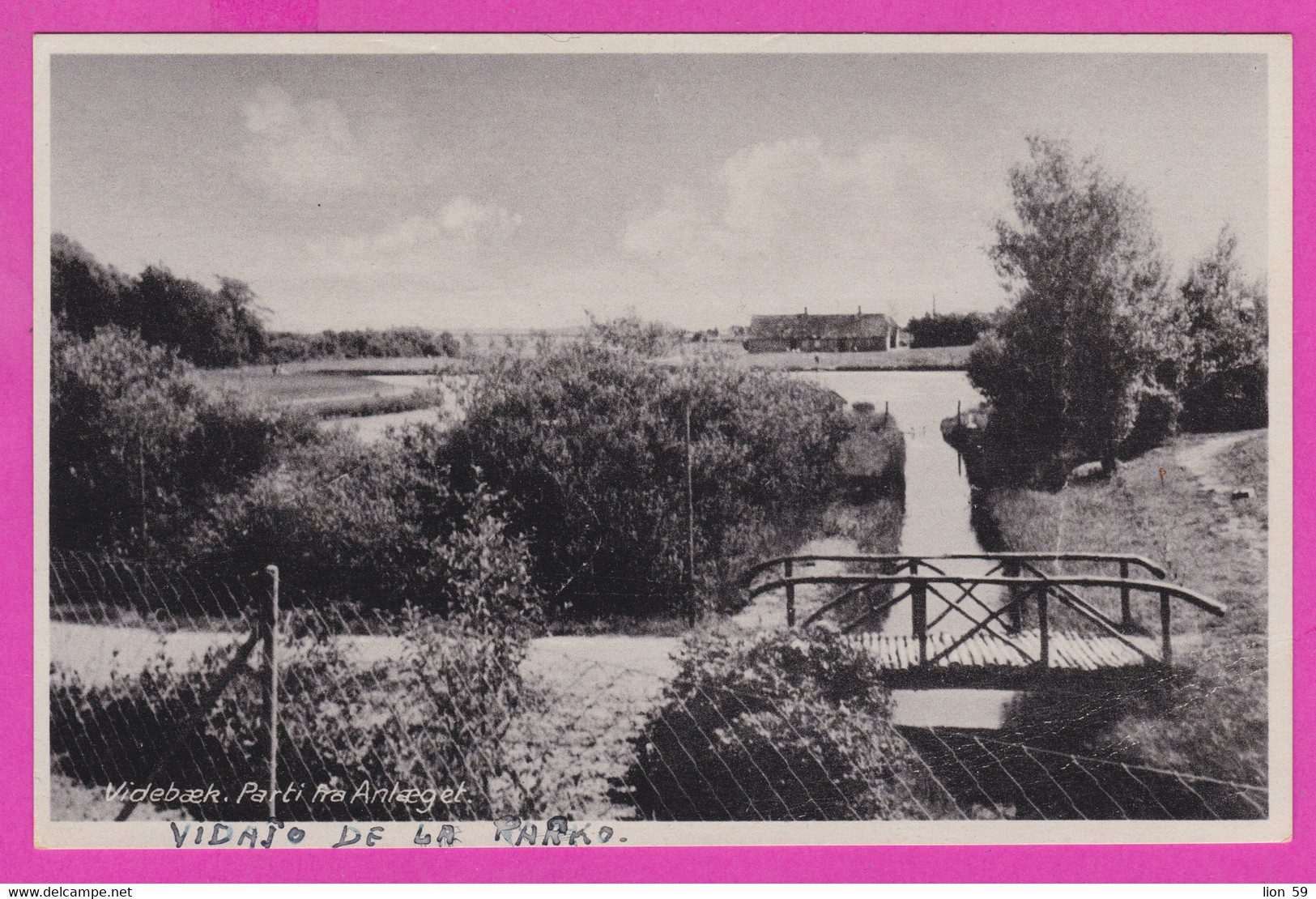 275261 / Denmark Videbaek - Parti fra anlaeget , river bridge ,  Town in Jutland Danemark Danemark Danimarca
