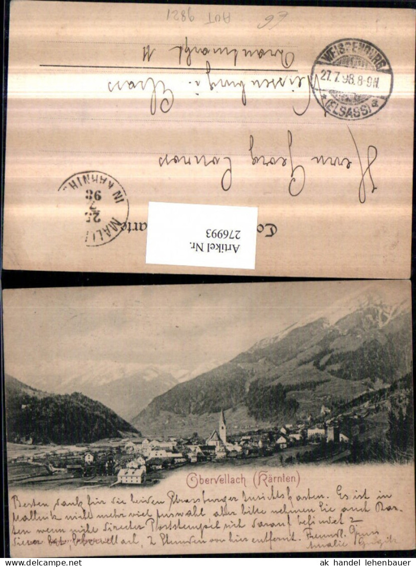 276993,Obervellach Totale Bergkulisse