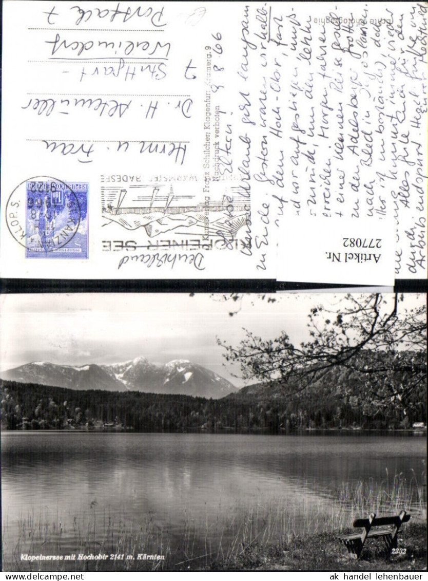 277082,Klopeinersee See m. Hochobir b. Völkermarkt pub Franz Schilcher 2332
