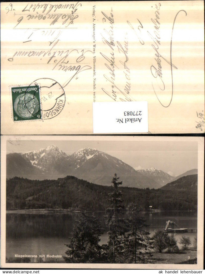 277083,Klopeinersee See m. Hochobir Bergkulisse b. Völkermarkt pub A. Atzwanger 7