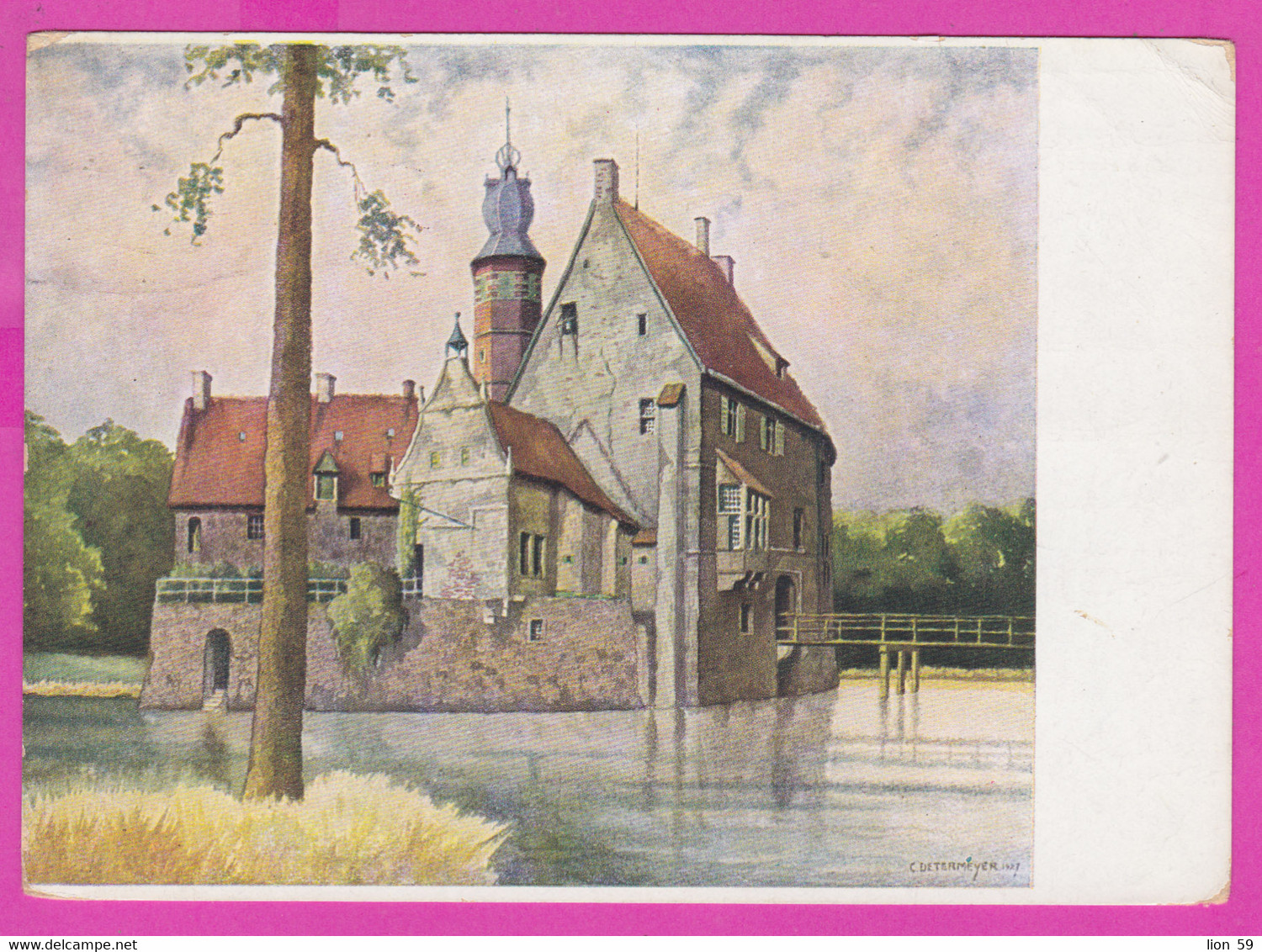 277206 / Germany Painter Art Carl Determeyer - Wasserburgen des Münsterlandes - Burg Vischering - Lüdinghausen PC