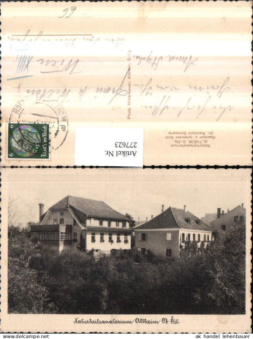 277623,Altheim Naturheilsanatorium Dr. Reinhold Schwartz