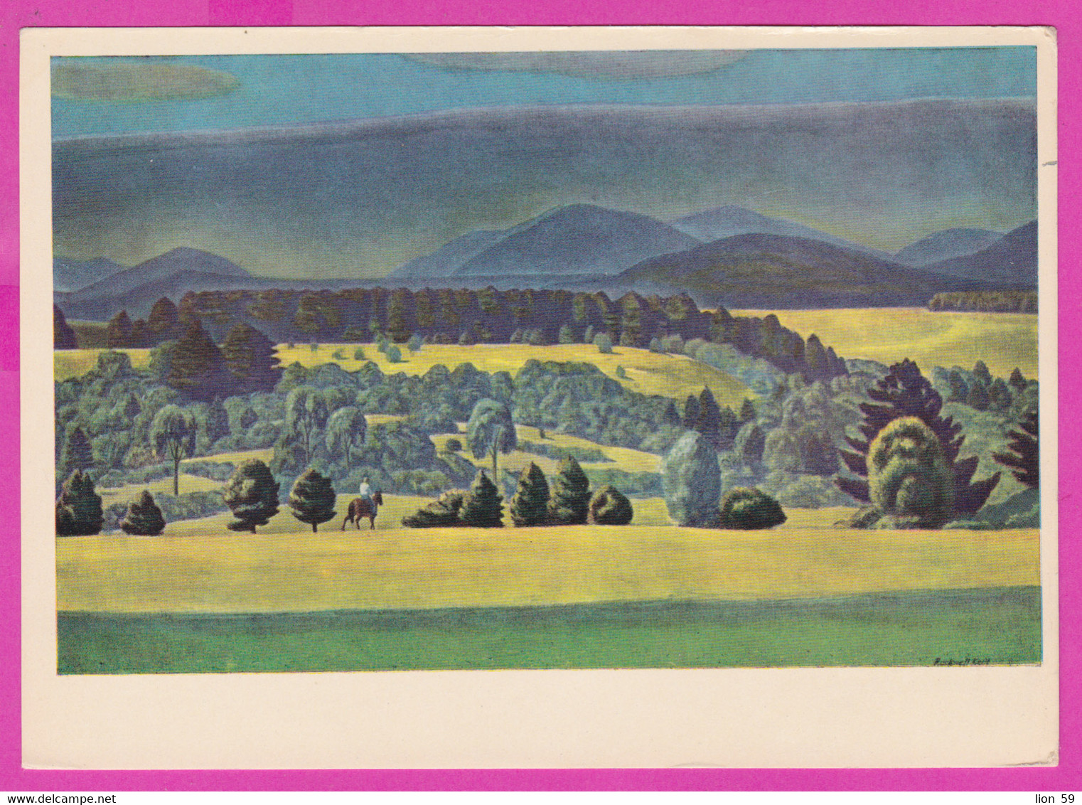 278355 / American illustrator Art Rockwell Kent - Asgaard's pastures Mount Asgard Canada 1955 PC USSR 1965 Russia